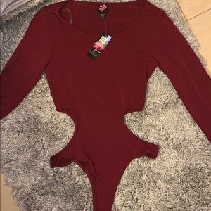 2b by bebe bodysuit with side opening
